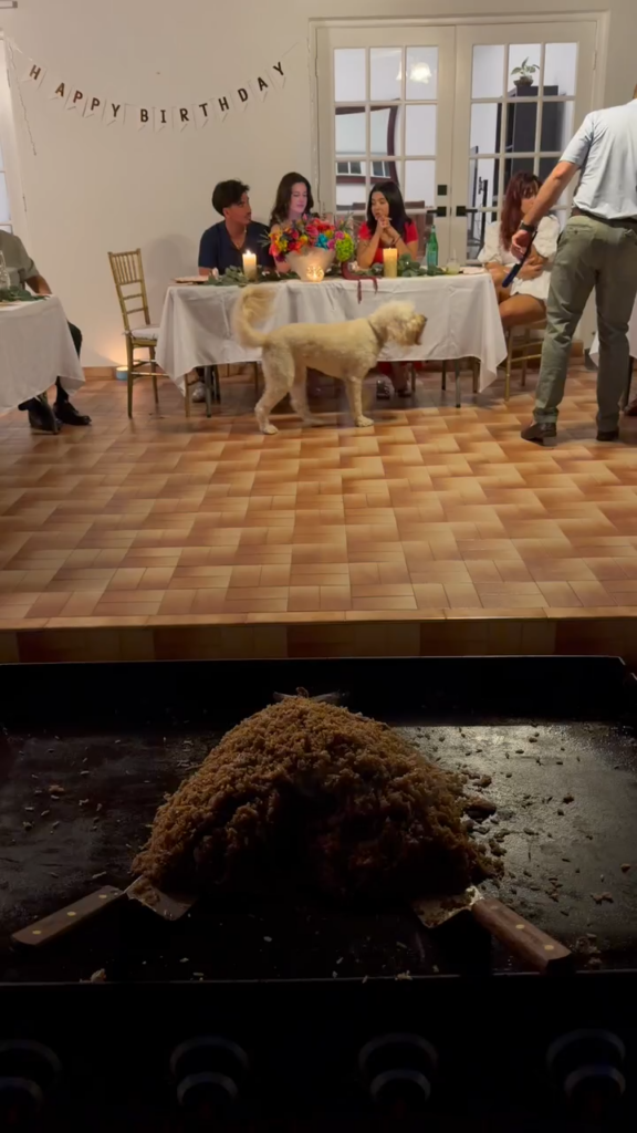 group dining experience with a private hibachi chef