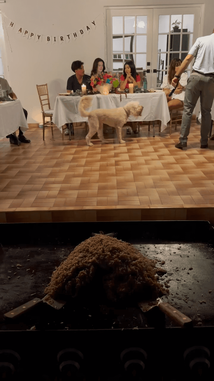group dining experience with a private hibachi chef